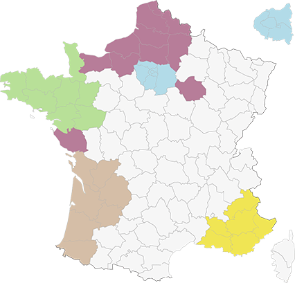 carte de la France